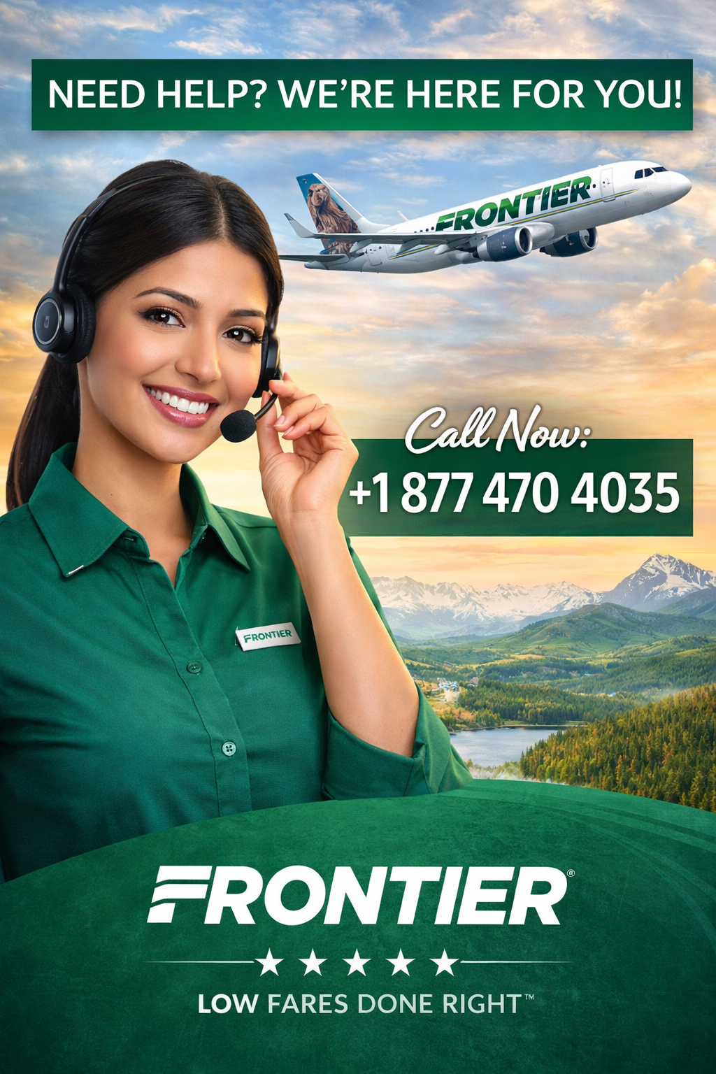 Frontier Airlines&reg; Customer Service Complete Guide = Step-by-Step Help &amp; Support 24/7 Frontier Airlines